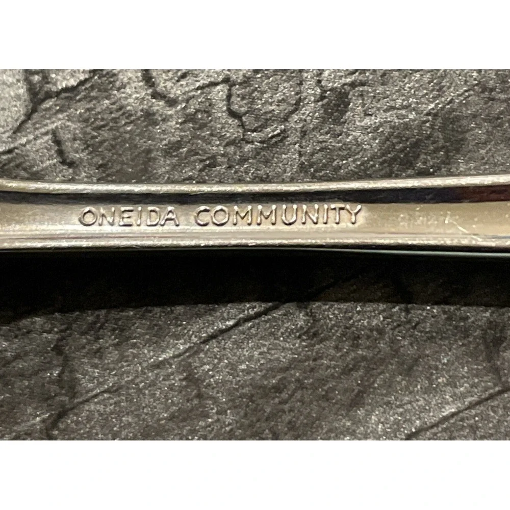 Oneida Community Clarette Stainless Flatware Oval Soup Spoons‎ Set Of 4